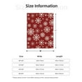 thumbnail image 6 of ZNDUO Vintage Christmas Snowflake Pattern Pattern Thickening Blanket, Fluffy Soft Cozy Flannel Throw Blankets, 50"x40" Inches, 6 of 8