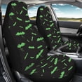 thumbnail image 4 of XYZCANDO Green Bat Car Seat Covers for Man Waterproof Car Front Seat Covers Soft Elastic, for Vehicle SUV Van, 4 of 10