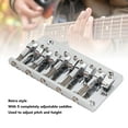 thumbnail image 3 of Bass Bridge Adjustable Saddles High Stability Zinc Alloy Material 5 String Electric Bass Replacement Bridge, 3 of 7