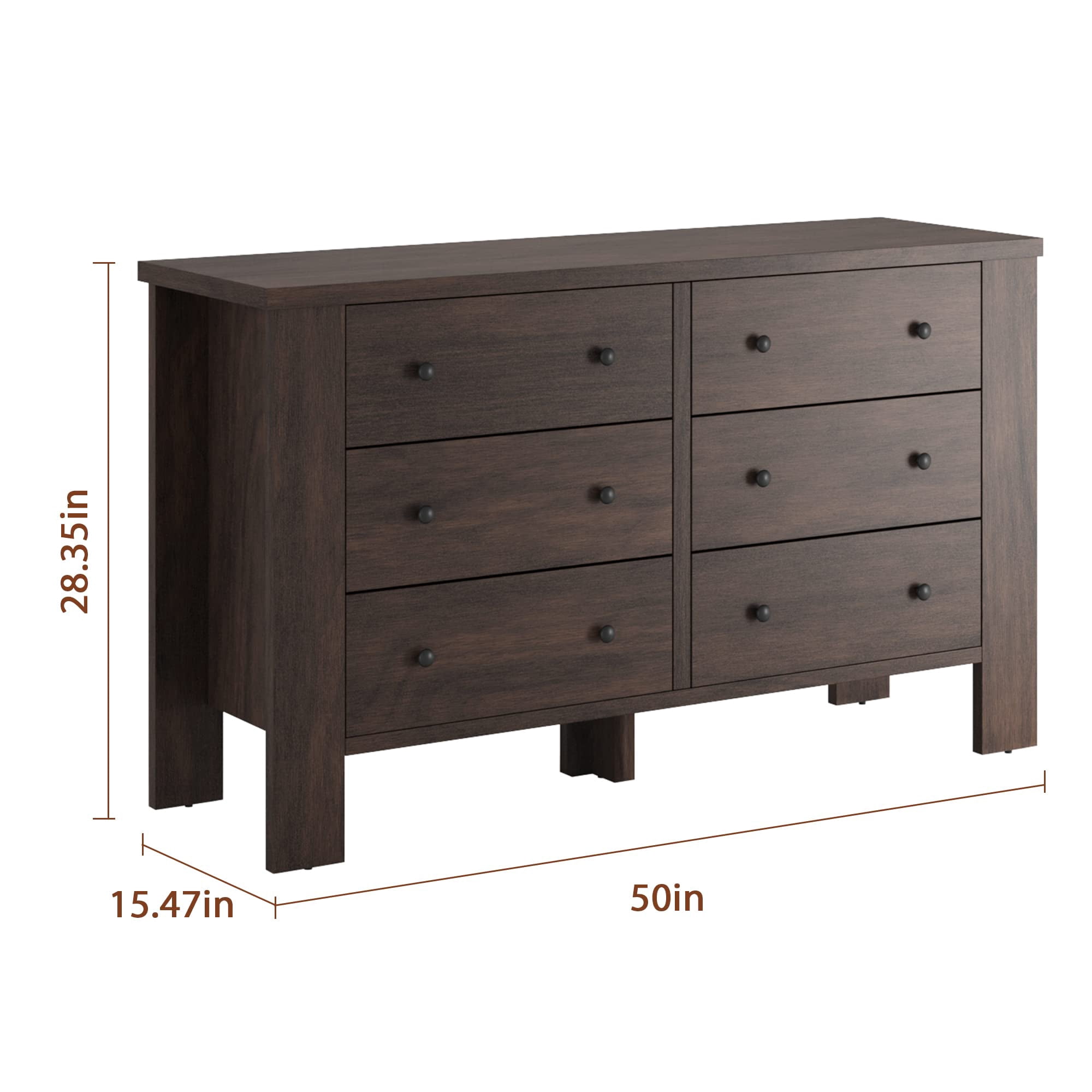 ikea 6 drawer dresser black brown Counter Black Brown 6 Drawer Unit main image 0