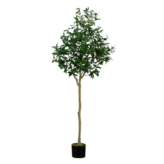 Nearly Natural Potted Black Olive Artificial Tree - 5'