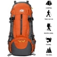 thumbnail image 2 of Mochila de senderismo Esup 50 l con cubierta de lluvia 45 l+5 l ligera naranja, 2 of 5