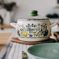 thumbnail image 4 of METALAC Olives Enamel Stockpot with Glass Lid 2.3 Qt (2.2 L) Enameled Steel Stock Pot for Cooking Induction Soup Pot, 4 of 7