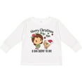 thumbnail image 3 of Inktastic Merry Christmas to Me, a Big Sister to Be Girls Long Sleeve Toddler T-Shirt, 3 of 5