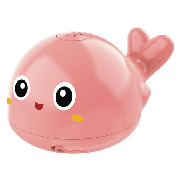 Inducción automática Agua Baño Agua Juguetes Ballena Baño Juguete Baño Eléctrico Animal Juguete para Niño Niña Niño Tiempo de baño Bañera Rosado Sunnimix juguetes de baño