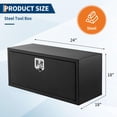 thumbnail image 2 of GloryStar Weatherproof Heavy Duty Underbody Tool Box, Low-Profile Storage with T-Handle Lock for Truck, Trailer, and RV, 2 of 8