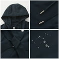 thumbnail image 6 of Women's Lightweight Rain Jacket With Adjustable Hood And Belt For Wet Weather Protection, 6 of 9