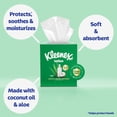 thumbnail image 3 of Kleenex Lotion Facial Tissues with Coconut Oil, 1 Cube Box, 60 Tissues per Box, 3-Ply, 3 of 9