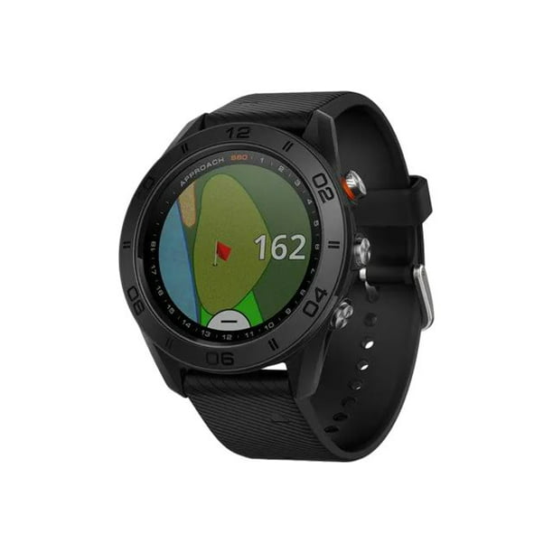 Garmin Approach S60 - Black - sport watch with band - 1 GB