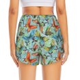 thumbnail image 2 of Lsque Retro Flying Butterflies Printed Women's Running Shorts with Liner Pockets,Elastic Quick Dry Workout Athletic Gym Yoga Shorts,Womens High Waist Shorts-Small, 2 of 9