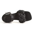 thumbnail image 4 of Sandalias de mujer Casual Color sólido Estilo romano Hebilla Correa en el tobillo Tacones altos gruesos Zapatos de punta cuadrada Wmkox8yii nm2281, 4 of 9
