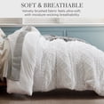 thumbnail image 5 of U by Bedsure Queen Comforter Set, Boho Tufted Shabby Chic Bedding Comforter Set, 3 Pieces Farmhouse Bed Set for All Seasons, White Bedding Set with 2 Pillow Shams, 5 of 7