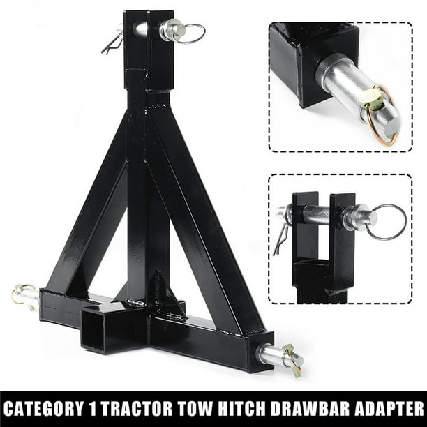 3 Point Trailer Hitch Adapter Category 1 Drawbar Tractor Trailer 2 ...