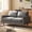 Gray, variant on BedLuxury 68” Studio Loveseat Couch with Wide Armrests, Modern Small Sofa with Wood Legs for Small Space and Living Room, Black