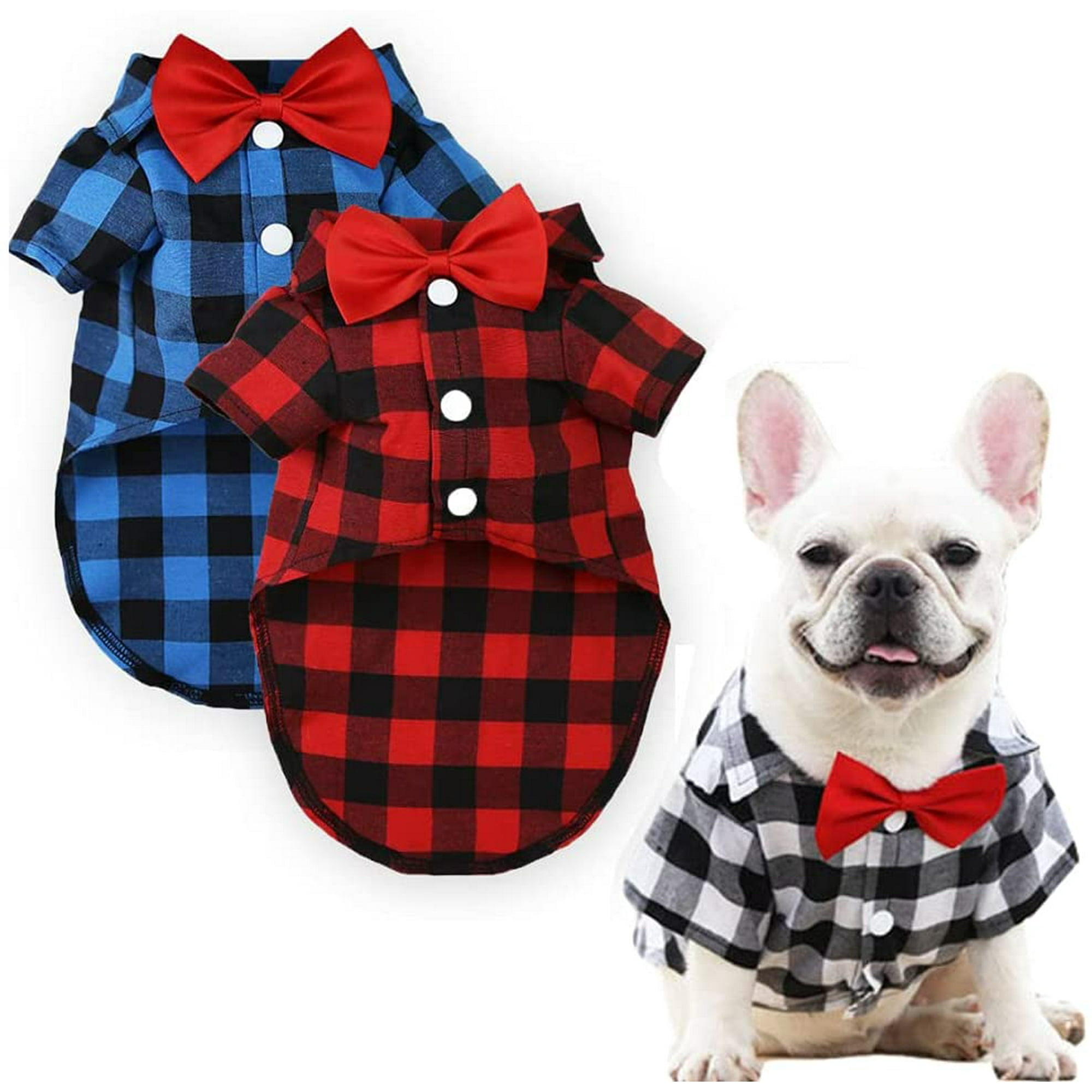 Dog Birthday Shirt 3PC Dog Clothes for Small Medium Large Dogs Boy Puppy Outfit for French Bulldog Dachshund Chihuahua Shitzu Male Dog Tshirt Dog