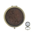 thumbnail image 1 of Vintage Mirror Women Portable Dual-sided Makeup Mirror Compact Folding Mirror, 1 of 9