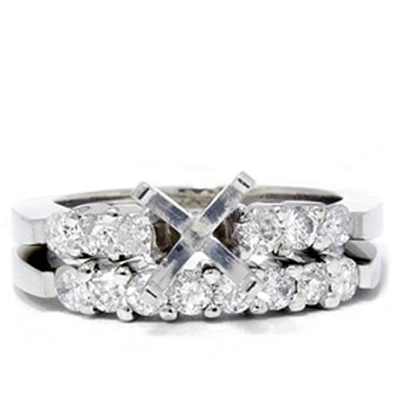 Pompeii 3/4ct Diamond Engagement Matching Ring Setting Semi Mount (G/H,I1)