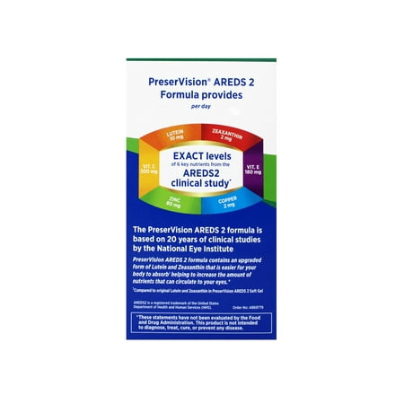Bausch & Lomb PreserVision AREDS 2 Formula Supplement (210ct), Lutein Nutritional Supplements,Carotenoids Nutritional Supplements By Brand PreserVision