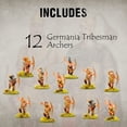 thumbnail image 2 of Wargames Delivered SPQR: Germania - Tribesmen Archers - 28mm Miniatures Wargaming - Includes 12 Infantry, Tribesmen Archers Card, and Digital Bundle - Plastic Ancient Roman Model Kit by Warlord Games, 2 of 6