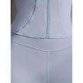 thumbnail image 6 of PISONIC Women's Long-Sleeve Sports Jacket and Pant Set for Gym Running, Tight-Fitting Butt-Lifting Pants for Cycling And Climbing Workout Attire, 6 of 10