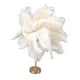 thumbnail image 2 of Lámpara de mesa de plumas de avestruz recargable, moderna y romántica, para decoración del hogar, color blanco, 2 of 14