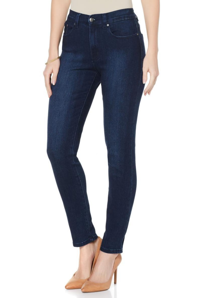 DG2 Jeans - Womens Jeans Dark Wash Skinny Leg High Rise Stretch 8 ...