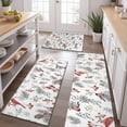 thumbnail image 2 of White Christmas Bird and Pine Pattern Kitchen Rugs Sets Of 3,Kitchen Runner Rugs Non Skid Washable,Decorative Kitchen Floor Mats for Kitchen,Sink,Laundry,17"x30"+ 17"x47" + 17"x59", 2 of 6
