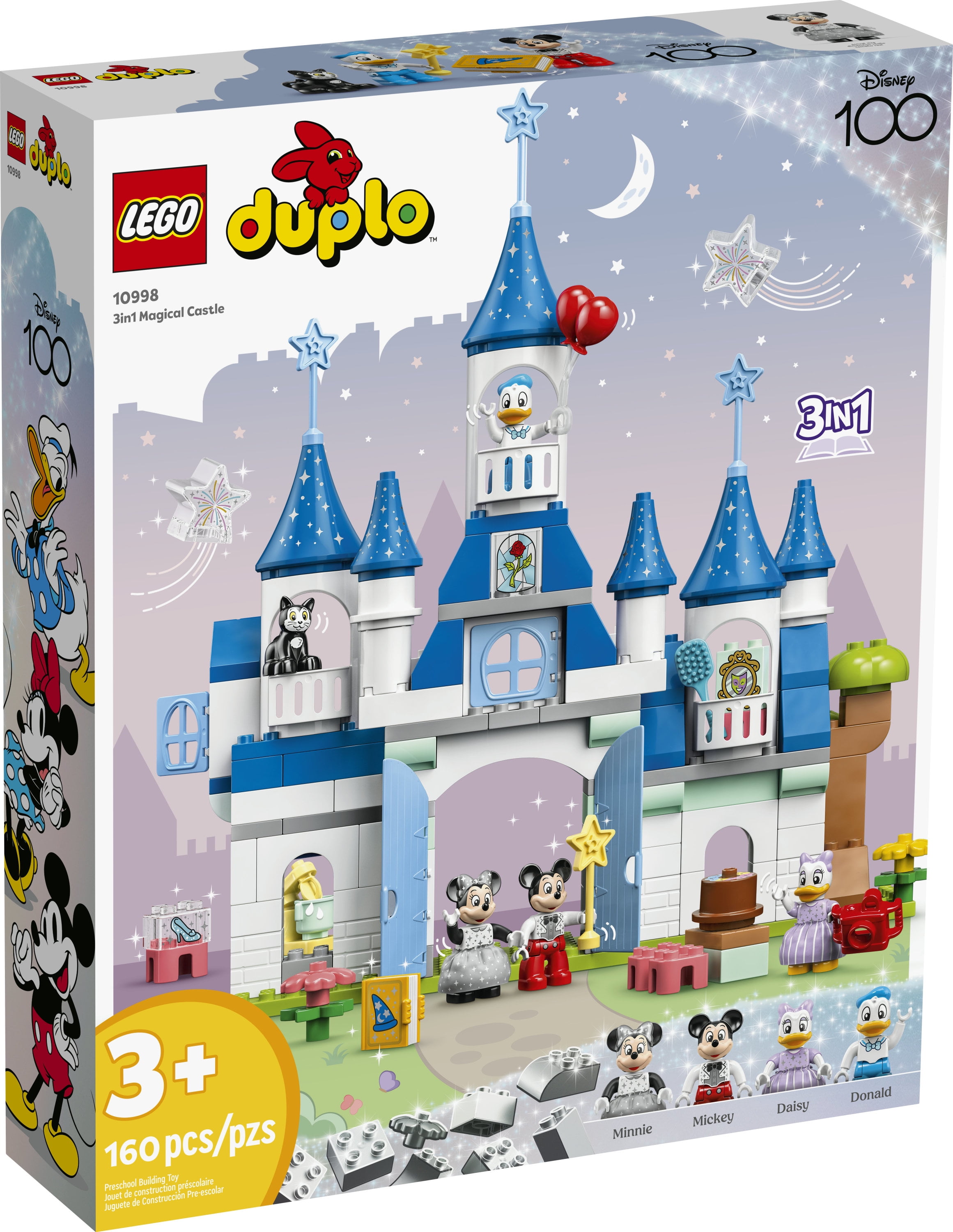 dommer skibsbygning Ændringer fra LEGO DUPLO Disney 3in1 Magic Castle 10998 Building Set for Family Play with  5 Disney Figures Including Mickey, Minnie, and Their Friends, Magical Disney  100 Adventure Toy for Toddlers Ages 3 and Up - Walmart.com