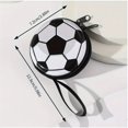 thumbnail image 2 of 1 Pce Portefeuille Imprimé pour Homme Mini Basketball Football Baseball, Portefeuille Circulaire Multifonction à Fermeture Éclair, Sac de Rangement Portable, 2 of 6
