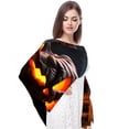 thumbnail image 4 of Halloween Translucent Chiffon Yarn Silk Scarf - Light Breathable Material - 180*73 Size - Elegant and Stylish Accessory for Women, 4 of 6