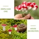 thumbnail image 5 of 50 unids Mini casa Decoración de hongos Jardín de hadas Miniaturas Adornos de hongos, 5 of 8