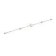 thumbnail image 4 of Mother of Pearl and Cubic Zirconia Flower Bracelet for Women in 925 Sterling Silver with Rose Gold Plating 7-8 Inches Long Adjustable Lobster Claw by Lavari Jewelers, 4 of 4