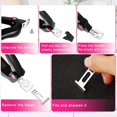 thumbnail image 2 of 2 Pieces Acrylic Nail Clipper Stainless Steel Nail Tip Cutter Gel False Nail Trimmer Fake Nail Clipper Adjustable Nail Cuticle Edge Trimmer Nail Art Manicure Tools, 2 of 4