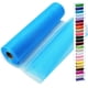 thumbnail image 1 of Rollo de tela IONTACH, tul turquesa y cristal, organza, 30 cm x 45 m, 1 of 6