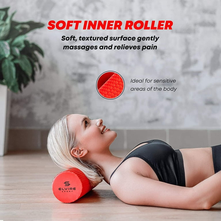 Foam Roller for Physical Therapy, Deep Tissue Muscle Roller Set -  Includes: Back Roller x2, Massage Roller, Massage Ball, Foot Roller - Foam  Roller for Back, Neck, Feet & Leg Roller