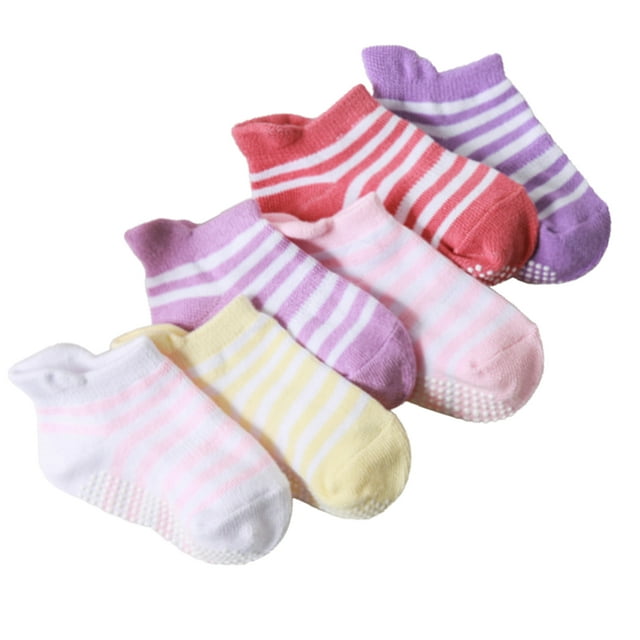 6 Pcs Bas pour Enfants avec Bonne Élasticité Confortables à Porter Style Simple Bonne Fabrication Chaussettes Croisées Fille 8-10