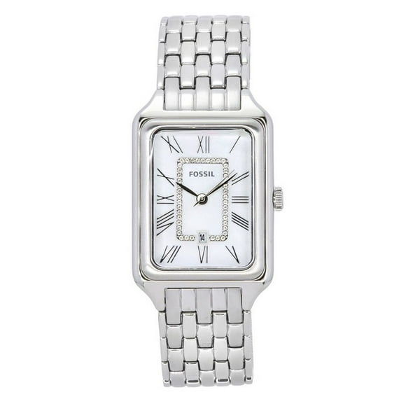 Fossil Raquel Stainless Steel White Mother Of Pearl Dial Quartz ES5306 Women's Watch