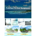 TINHAO HD Polarized Fit Over Sunglasses for Men & Women Wrap Around
