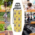 thumbnail image 7 of 1000ML Transparent Sports Water Bottle with Handle & Straw Portable Water Bottle for Outdoor Camping Gym Panda Cartoon with Heart Pattern, 7 of 7