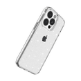 thumbnail image 2 of For Apple iPhone 14 Pro (6.1") Transparent Glitter Shiny Sparkle Bling TPU Rubber Hard Back Hybrid Frame Shockproof Cover ,Xpm Phone Case [ Clear ], 2 of 4