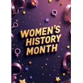 thumbnail image 4 of LUUFILx Women's History Month Banner Floral Backdrop for Events Office Party Decoration Photography Props Background Wall Art Celebration Decor, 4 of 8