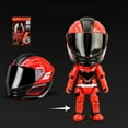 thumbnail image 6 of HengDidi Articulated Alloy Motorcycle Rider Figurine with Helmet Display, Movable Joints for Dynamic Poses, Compact Storage Solution for Collector Decor, 6 of 6