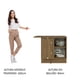 thumbnail image 5 of Mueble Inferior de Cocina Esquinero Madesa Glamy 1 Puerta Marron/Blanco, 5 of 5