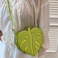thumbnail image 7 of Slccxzc PU Leather Crossbody Bag Women Leaf Shaped Shoulder Bag Purse Elegant Mini Handbag Messenger Bag for Outdoor Travel, 7 of 7
