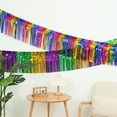 thumbnail image 3 of Dserhfy Rainbow Foil Tassel Garland, 9.84 Feet Party Supplies, 3 of 8