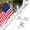 White, variant on 5ft Flag Pole with Holder Bracket for Outside House, 1" Stainless Steel Anti-Tangle Flagpole Kit for 3x5 US Flag for Garden Yard, Black