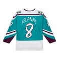 thumbnail image 3 of Men's Mitchell & Ness Teemu Selanne Teal Anaheim Ducks 1995-96 Power Play Jersey, 3 of 7