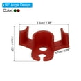 thumbnail image 2 of Uxcell 90 Degree Plant Bender, 100 Pcs Plastic Plant Stem Training Clips, Red, Green, 2 of 5