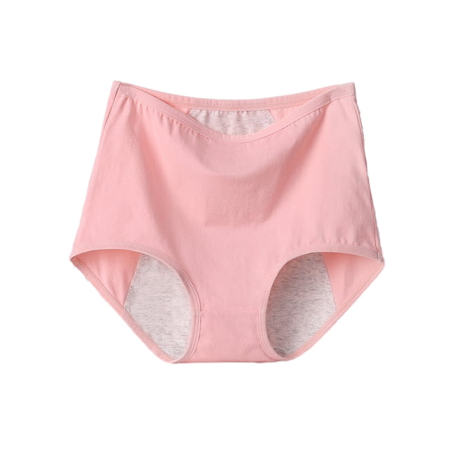 Minnieouse Bragas menstruales confiables Seguridad y comodidad en una Bragas menstruales de cintura alta Bragas de mujer Camarón rosa Type3 NO3
