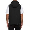 thumbnail image 6 of Busydd Mens Hooded Vest Trendy Solid Color Front Pockets Sleeveless Zip Up Fall Jackets M, 6 of 10